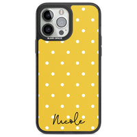 Personalised Yellow Polka Dot