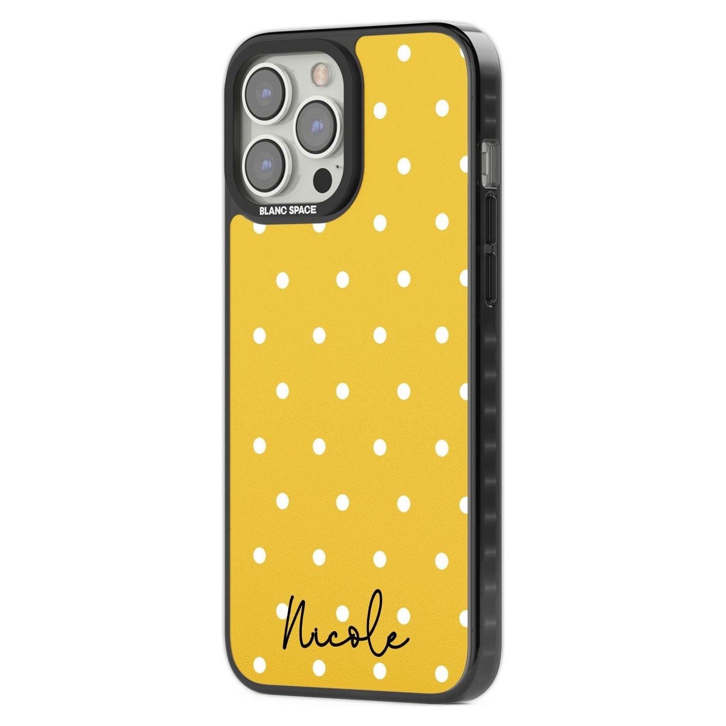 Personalised Yellow Polka Dot