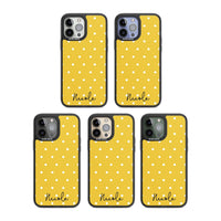 Personalised Yellow Polka Dot