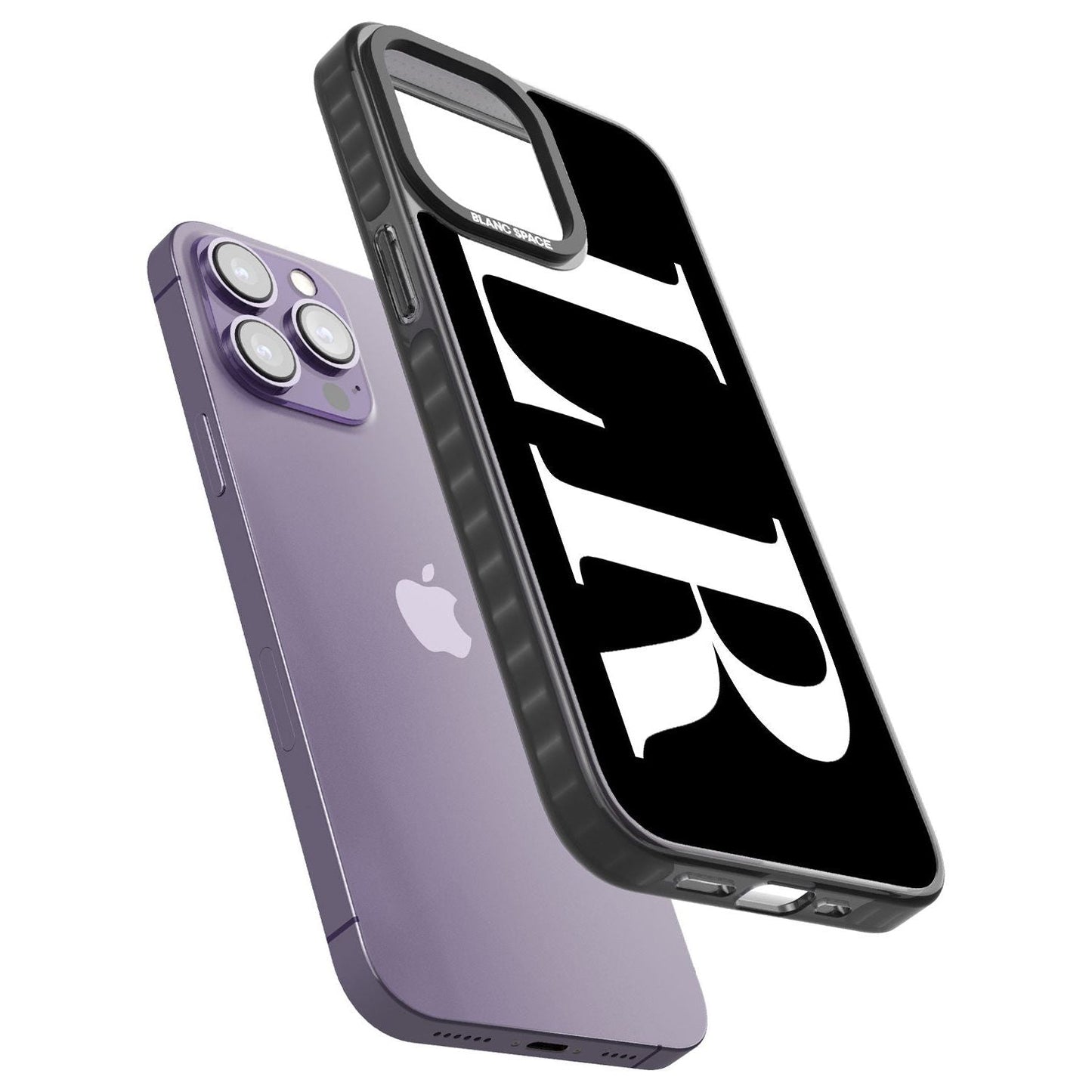 Lettres blanches et noires personnalisées