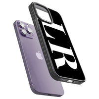 Lettres blanches et noires personnalisées