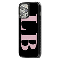 Lettres personnalisées roses et noires vertes