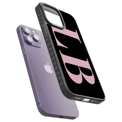 Lettres personnalisées roses et noires vertes