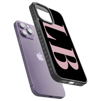 Lettres personnalisées roses et noires vertes