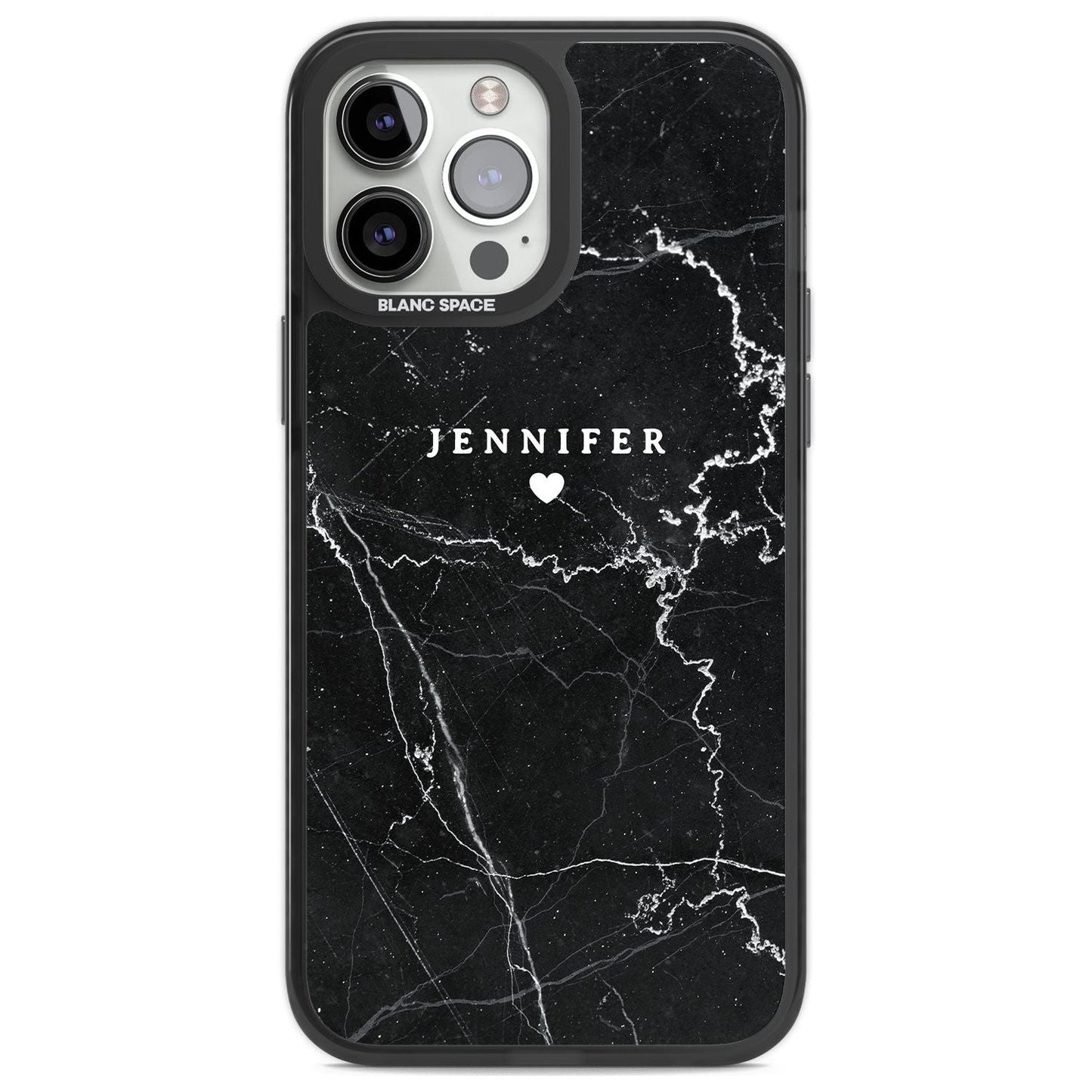 Personalised Black Marble