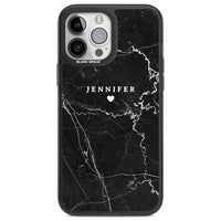 Personalised Black Marble