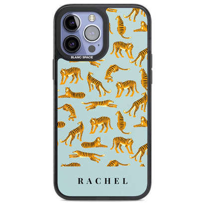 Personalised Turquoise Tiger Pattern