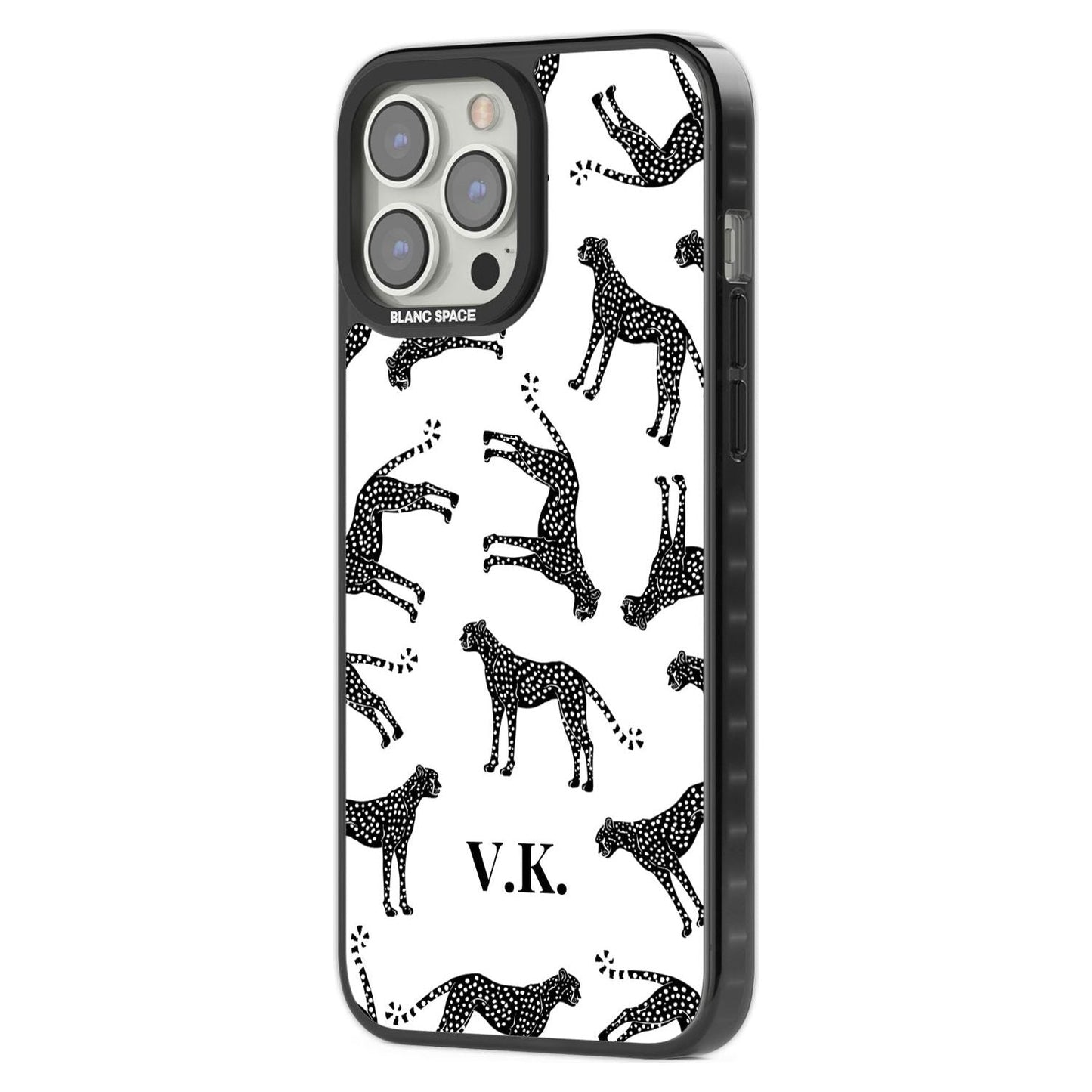 Personalised Black & White Cheetah Pattern