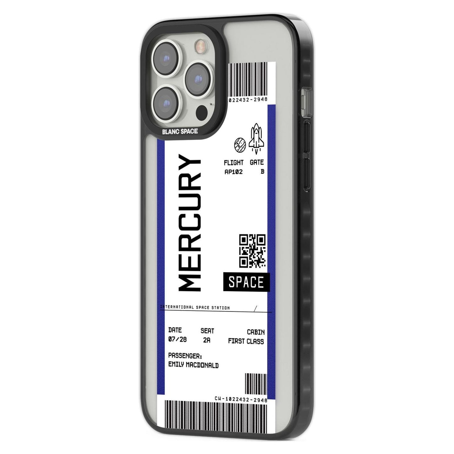 Personalised Mercury Travel Ticket
