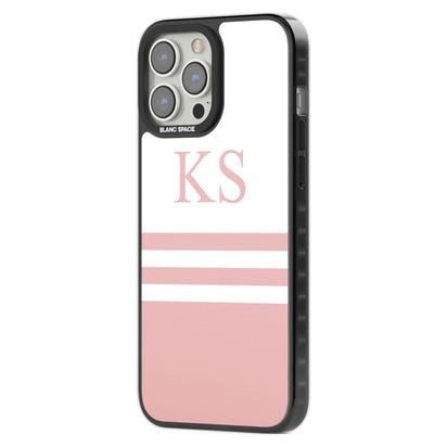Personalised Pink Stripes & Initials