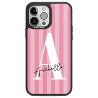 Personalised Pink Stripes Initial