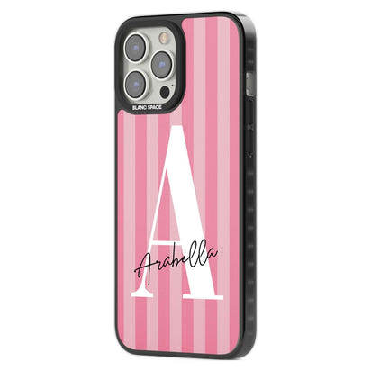 Personalised Pink Stripes Initial