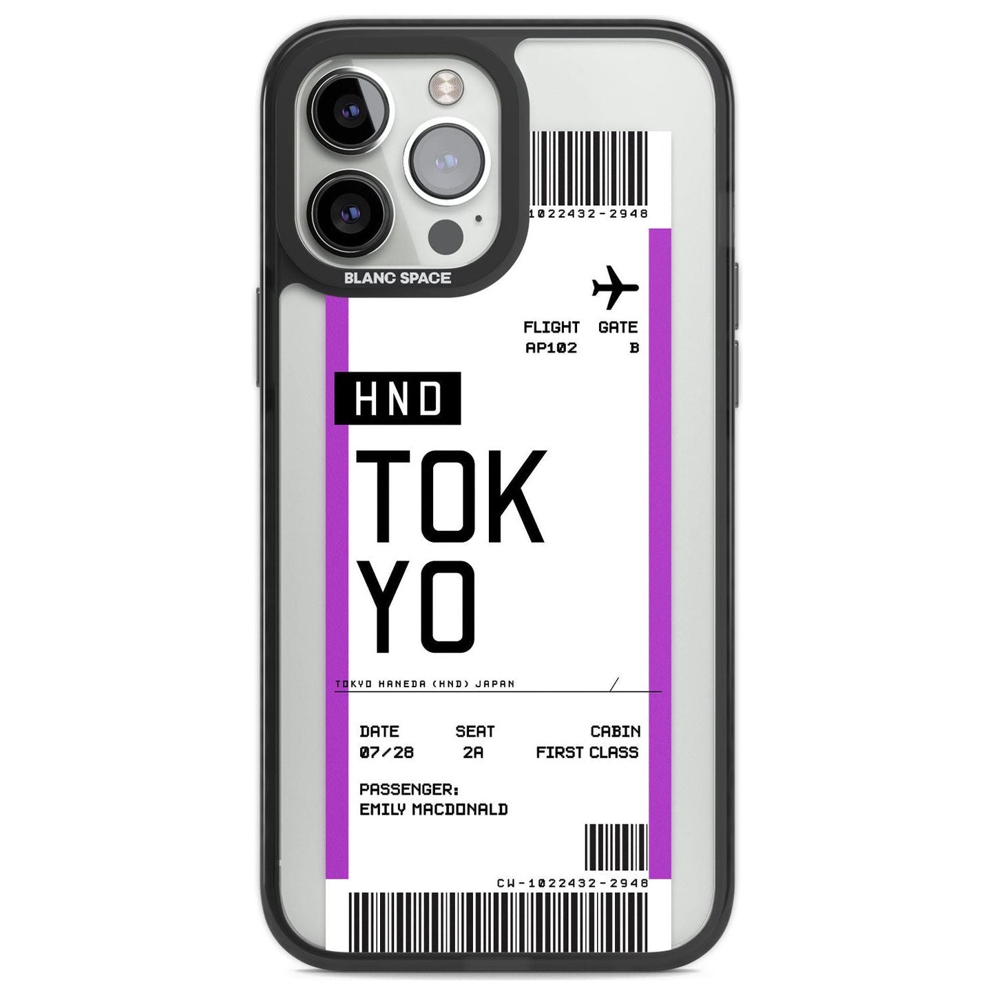 Personalised Tokyo Boarding Pass