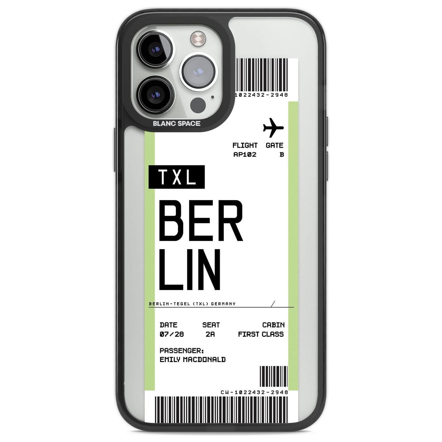 Personalised Berlin Boarding Pass