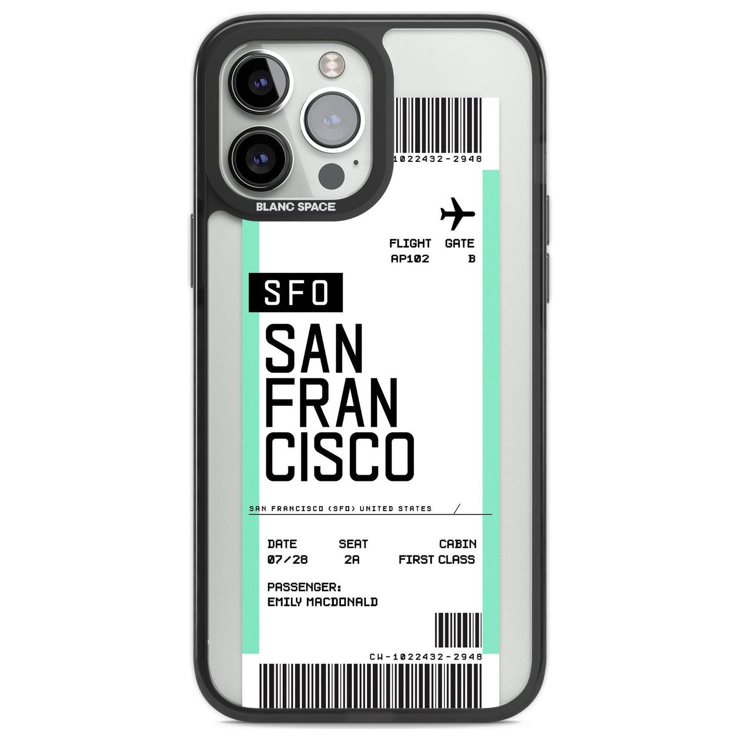 Personalised San Francisco Boarding Pass