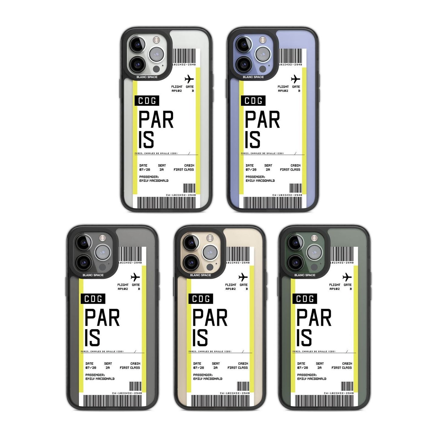 Personalised Paris Boarding Pass