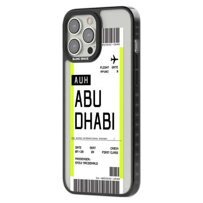 Personalised Abu Dhabi Boarding Pass