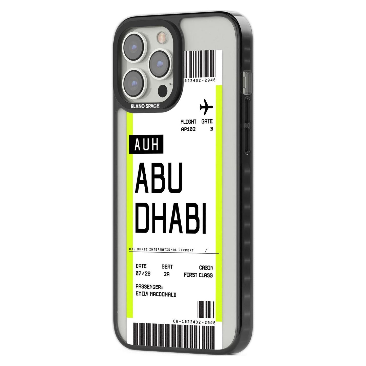 Personalised Abu Dhabi Boarding Pass
