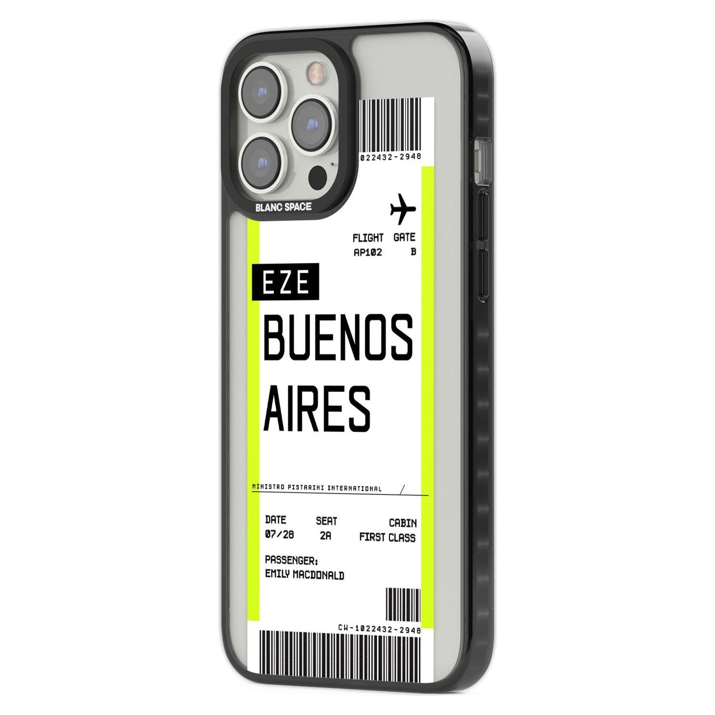 Personalised Buenos Aires Boarding Pass