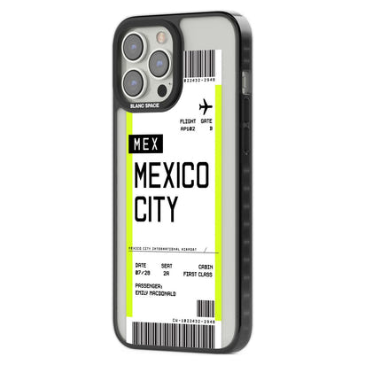 Carte d'embarquement personnalisée pour Mexico