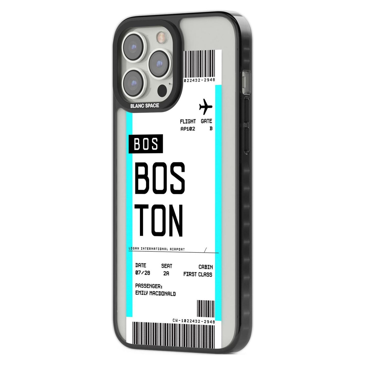 Personalised Boston Boarding Pass