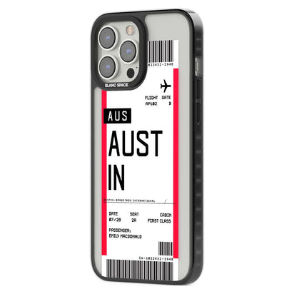 Personalised Austin Boarding Pass