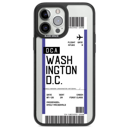 Personalised Washington D.C. Boarding Pass