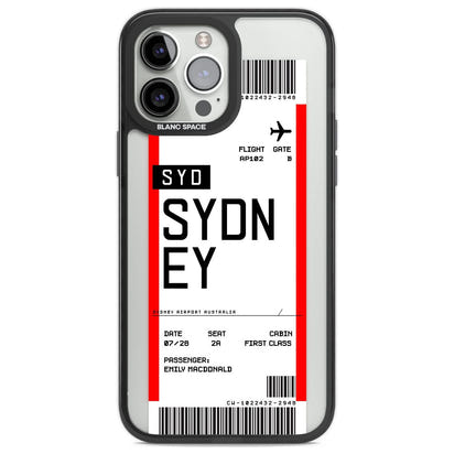 Personalised Sydney Boarding Pass
