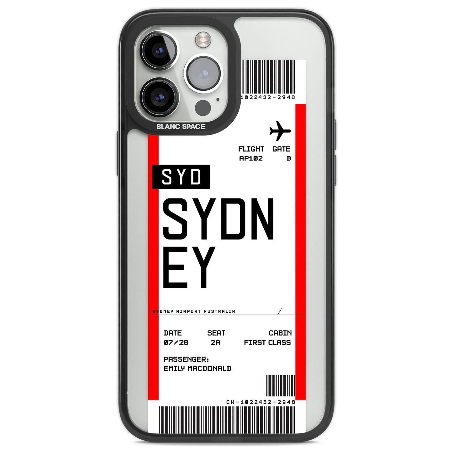 Personalised Sydney Boarding Pass