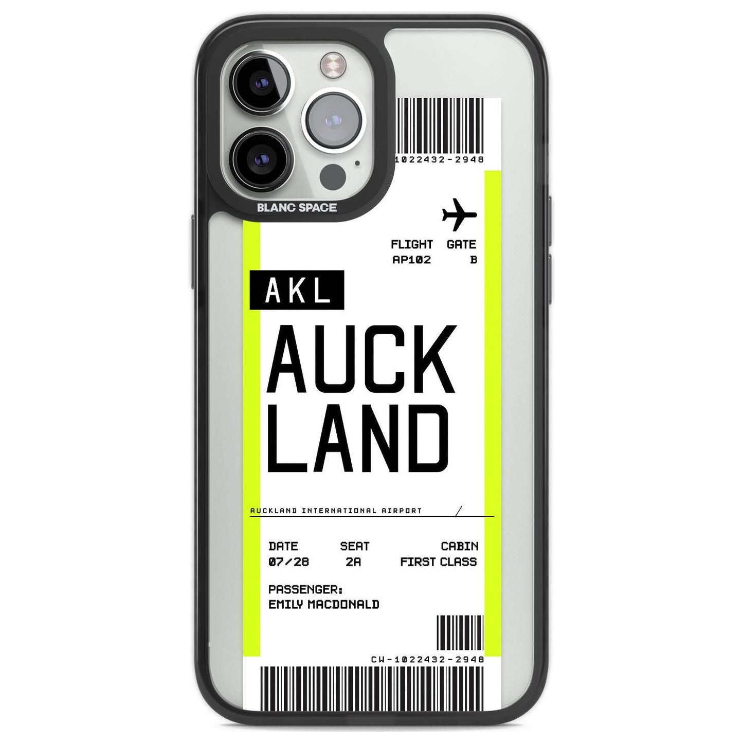 Personalised Auckland Boarding Pass