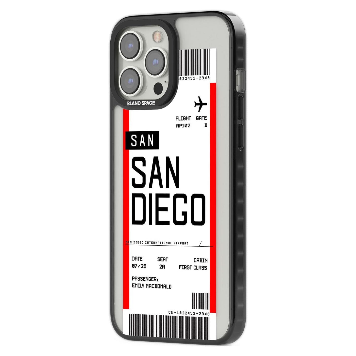Personalised San Diego Boarding Pass