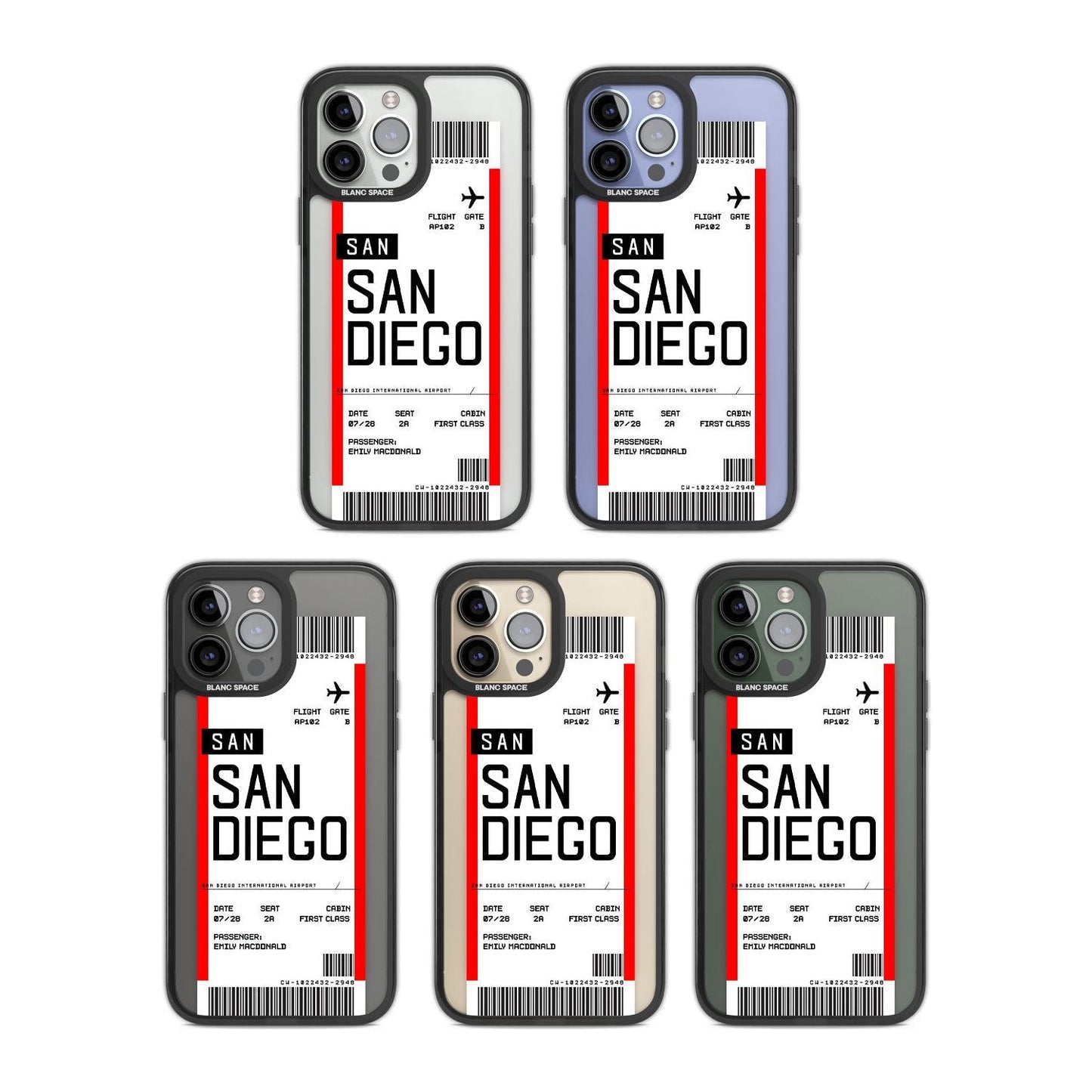 Personalised San Diego Boarding Pass