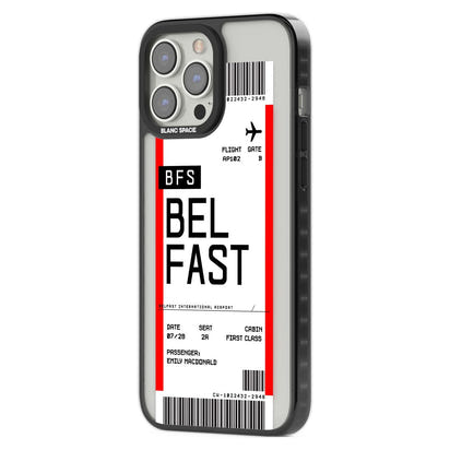 Personalised Belfast Boarding Pass