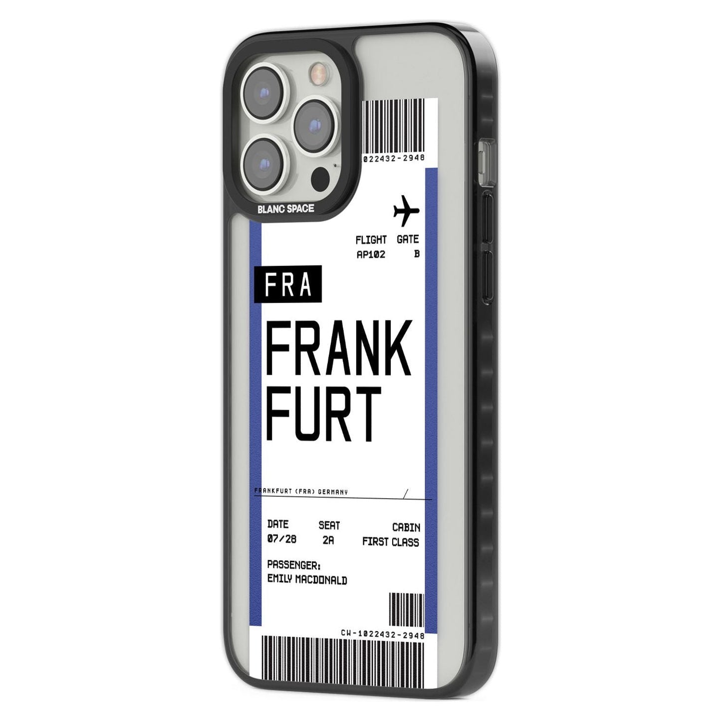 Personalised Frankfurt Boarding Pass