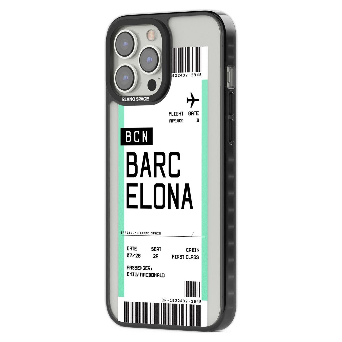 Personalised Barcelona Boarding Pass