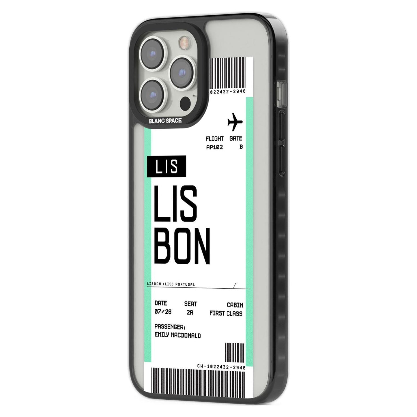 Personalised Lisbon Boarding Pass