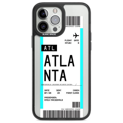 Personalisierte Atlanta-Bordkarte