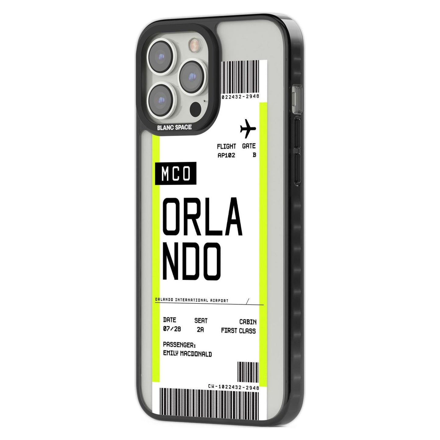 Personalised Orlando Boarding Pass