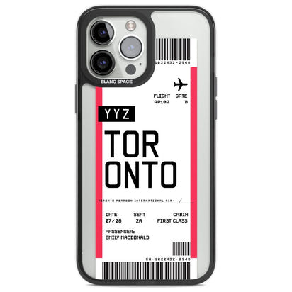 Personalised Toronto Boarding Pass