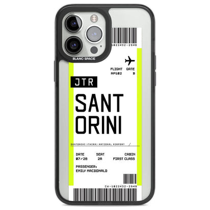 Personalisierte Bordkarte für Santorini