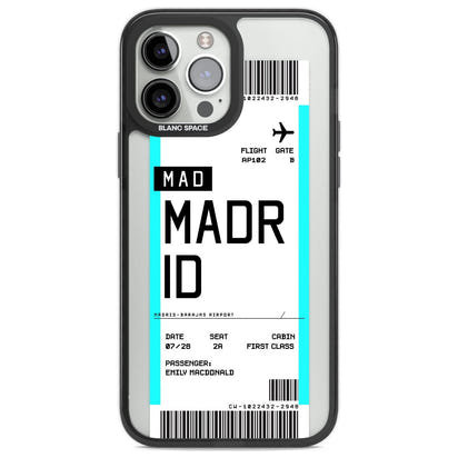 Personalised Madrid Boarding Pass