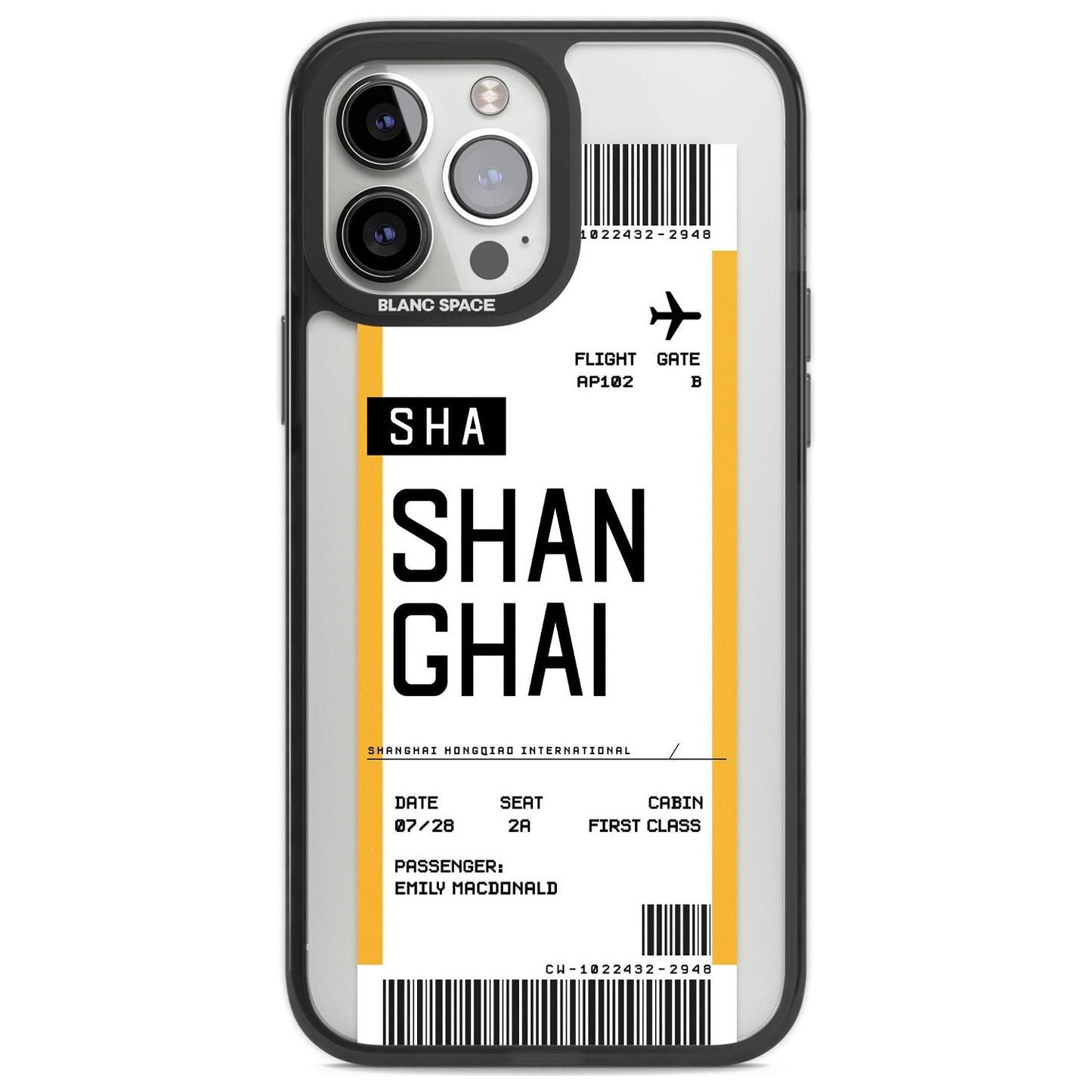 Personalised Shanghai Boarding Pass