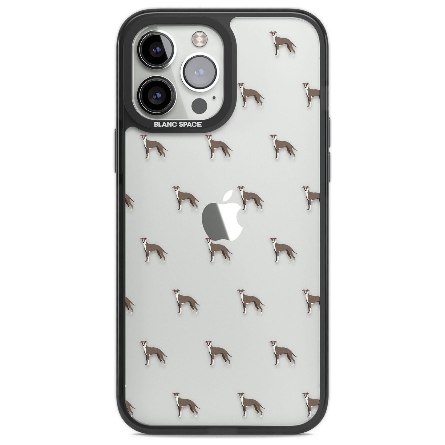 Motif de chien whippet transparent