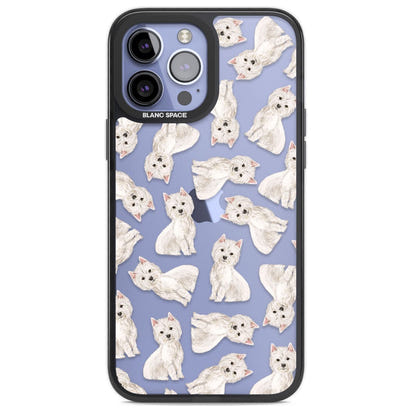 Motif de chien Westie