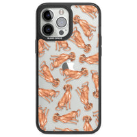 Hungarian Vizsla Watercolor Pattern