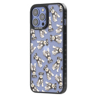 Aquarellzeichnung eines Zwergschnauzers