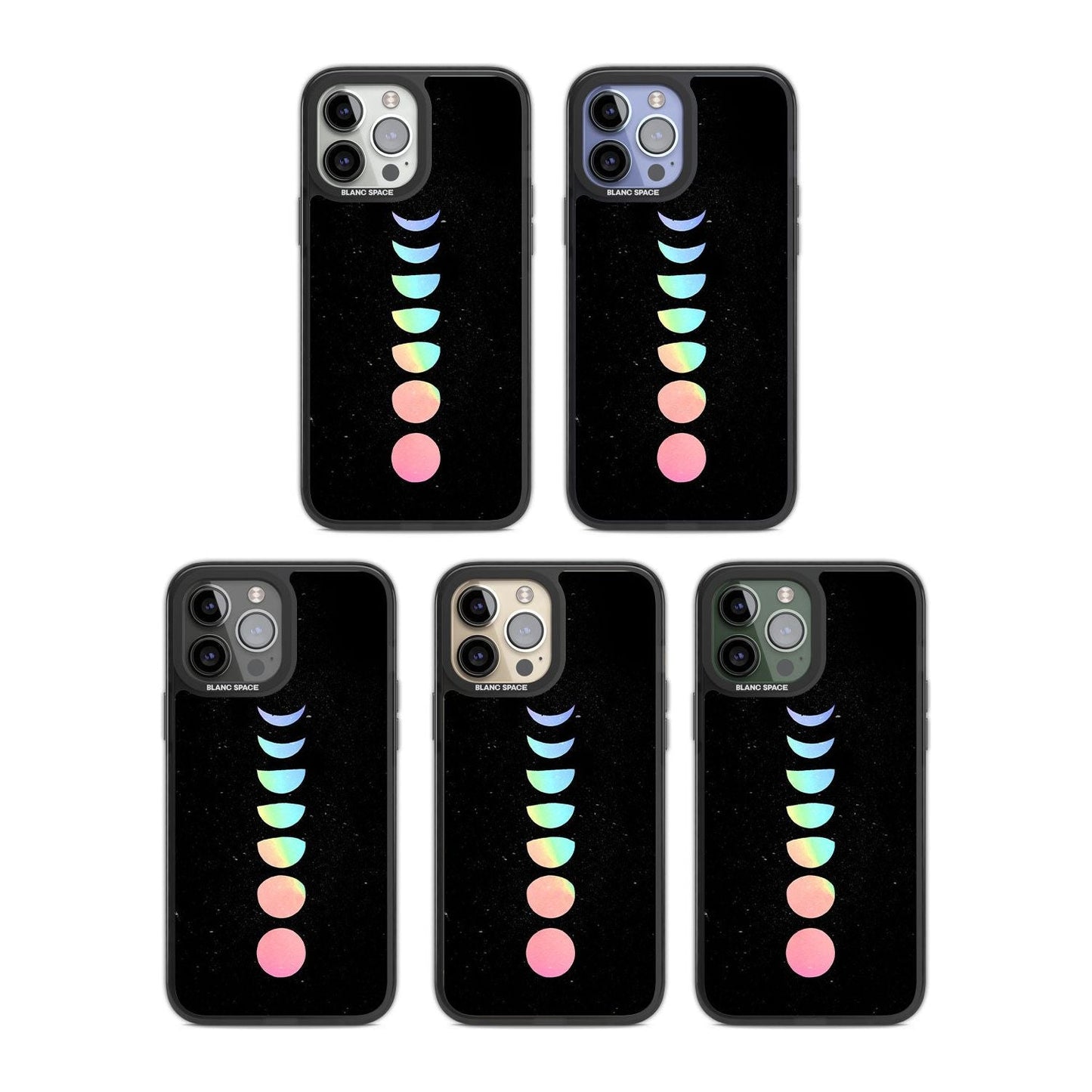 Pastel Moon Phases