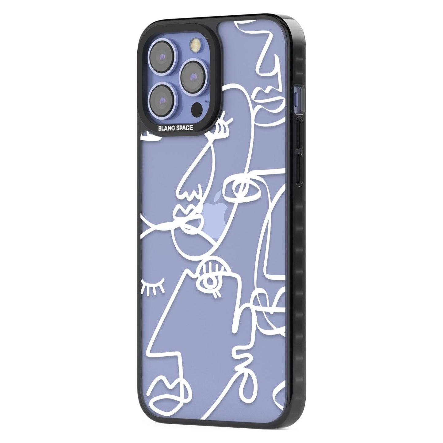 Abstract Line Art White Clear