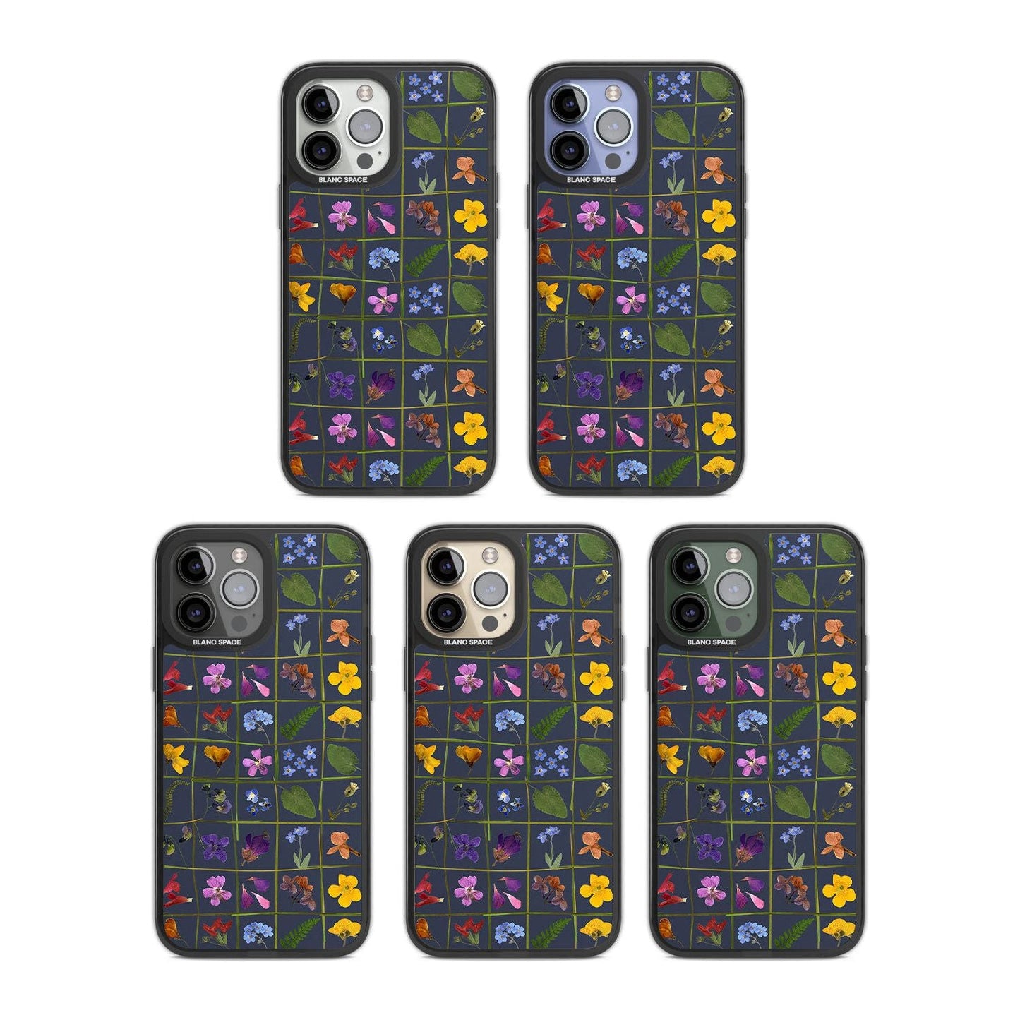 Grille de fleurs sauvages