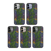 Busy Floral And Fern Design Navy